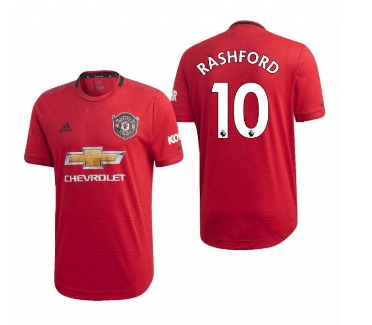 Marcus Rashford Manchester United red Home jersey
