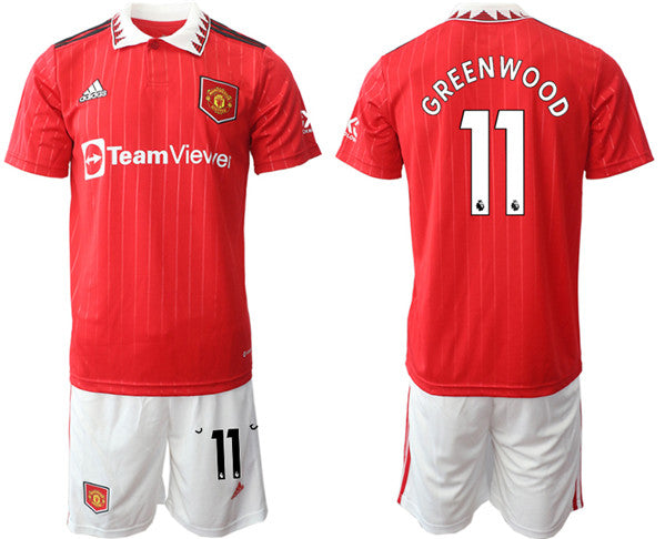 Greenwoond Manchester United red Home jersey