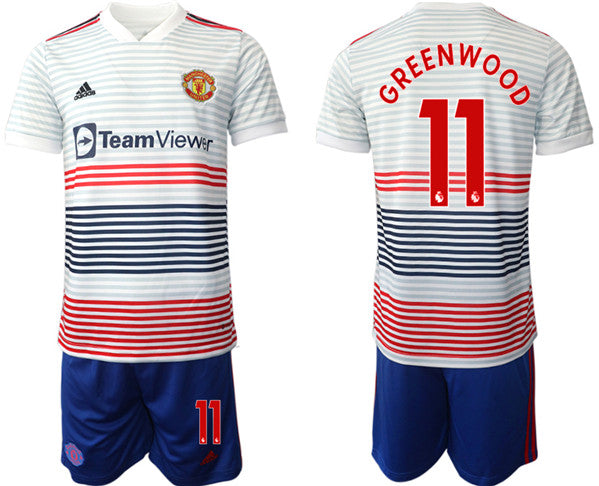 Greenwoond Manchester United white Away jersey