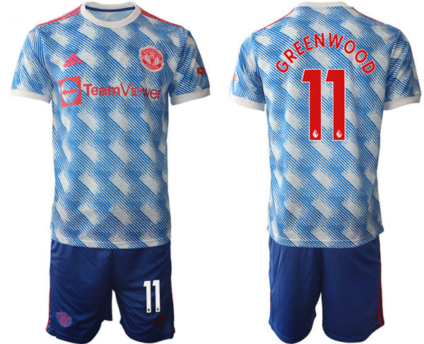 Mason Greenwood Manchester United blue Away jersey