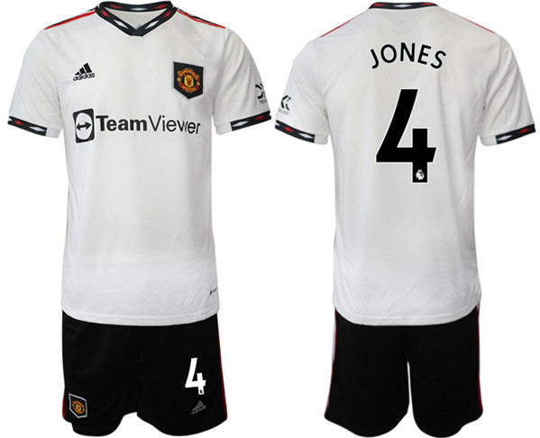 Jones Manchester United white Away jersey