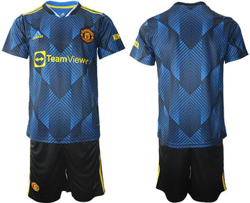 Manchester United blue Away jersey