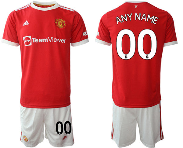 Custom Manchester United red Home jersey