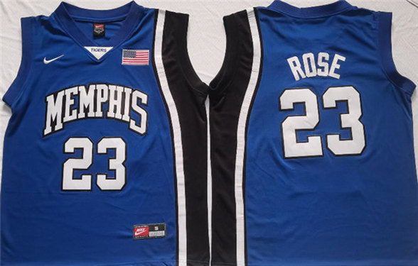 Derrick Rose Memphis Tigers blue jersey