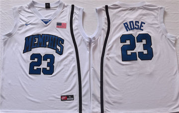 Derrick Rose Memphis Tigers white jersey