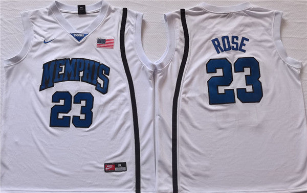 Derrick Rose Memphis Tigers white jersey