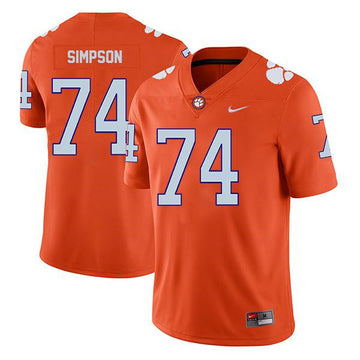 John Simpson Memphis Tigers orange Game jersey