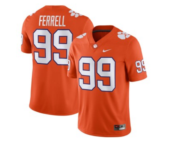 Clelin Ferrell Memphis Tigers orange Game jersey