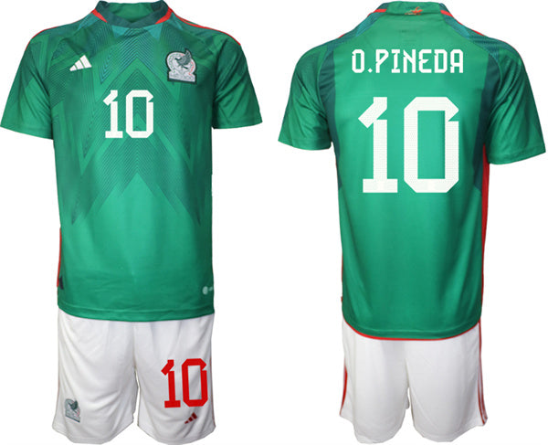 OPineda Mexico National Team green Home jersey