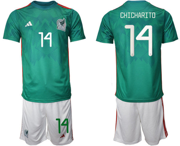 Chicharito Mexico National Team green Home jersey
