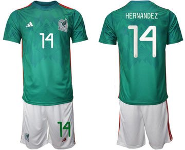 Javier Hernandez Mexico National Team green Home jersey