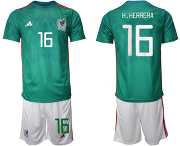 Hherrera Mexico National Team green Home jersey