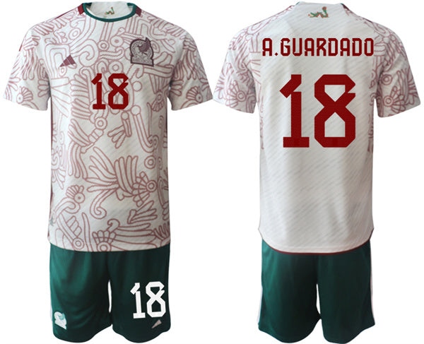 AGuardado Mexico National Team white Away jersey