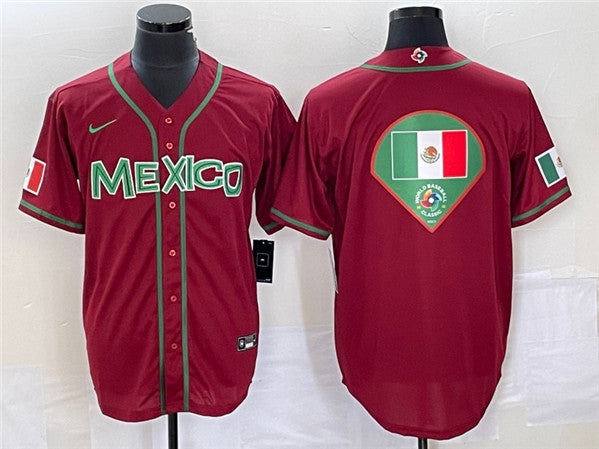 Mexico Baseball red Classic jersey