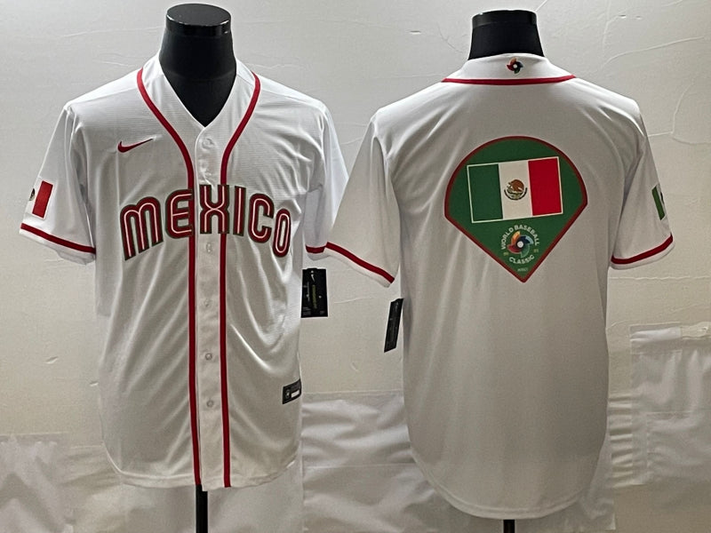 Mexico Baseball white Classic jersey