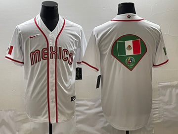 Mexico Baseball white Classic jersey