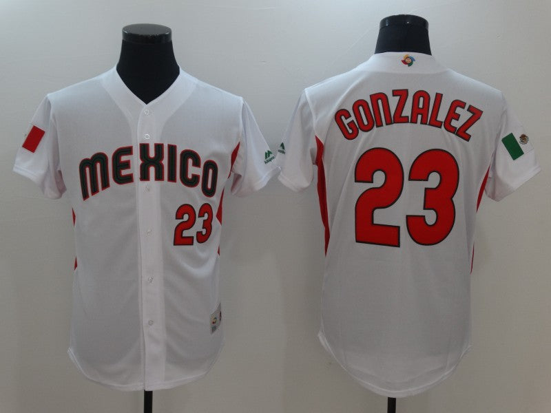Adrian Gonzalez Mexico Baseball white Classic jersey