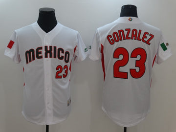 Adrian Gonzalez Mexico Baseball white Classic jersey