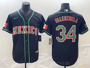 Fernando Valenzuela Mexico Baseball black Classic jersey
