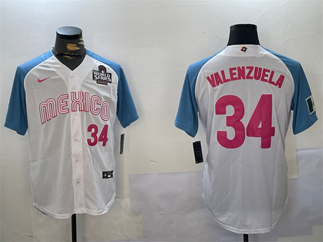 Fernando Valenzuela Mexico Baseball white jersey