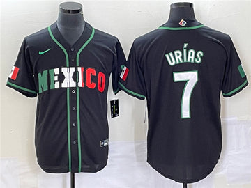 Julio Urias Mexico Baseball black Classic jersey