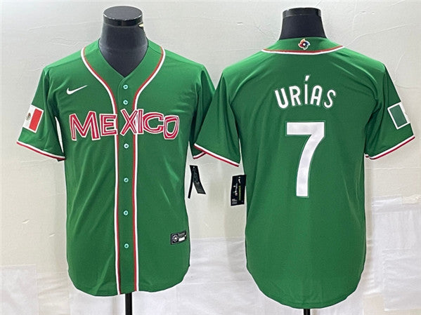 Julio Urias Mexico Baseball green Classic jersey