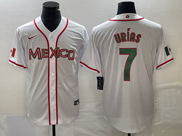 Julio Urias Mexico Baseball white Classic jersey
