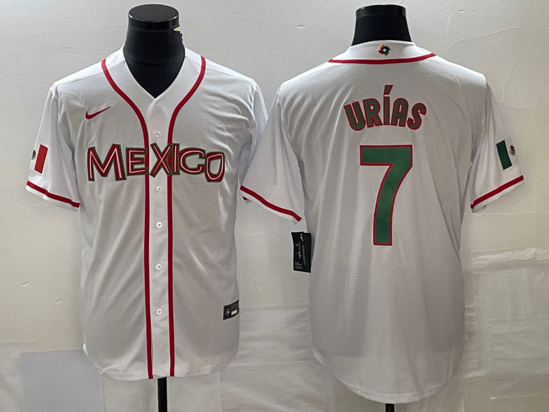 Julio Urias Mexico Baseball white Classic jersey