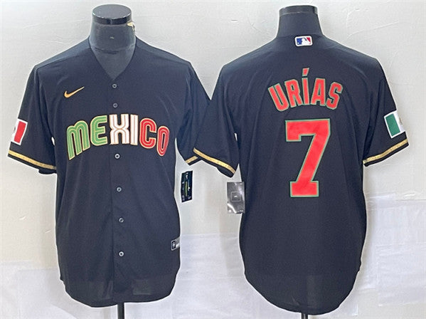 Julio Urias Mexico Baseball black Classic jersey