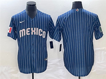 Custom Mexico Baseball navy Classic jersey