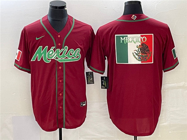 Mexico Baseball red Classic jersey