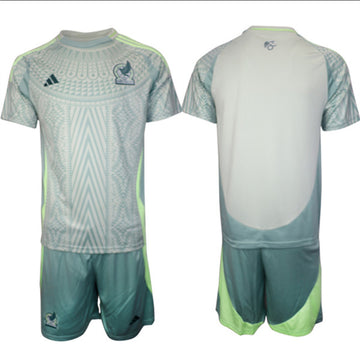 Custom Mexico National Team green Away jersey