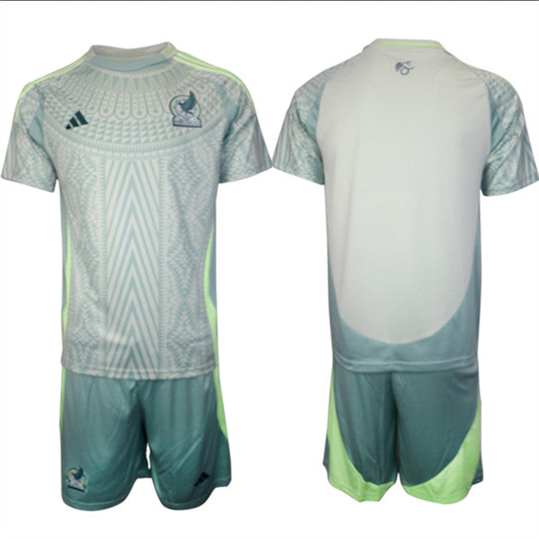 Custom Mexico National Team green Away jersey