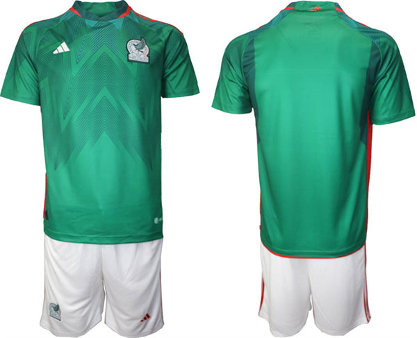 Custom Mexico National Team green Home jersey