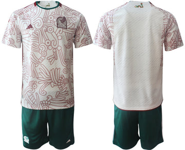 Custom Mexico National Team white Away jersey