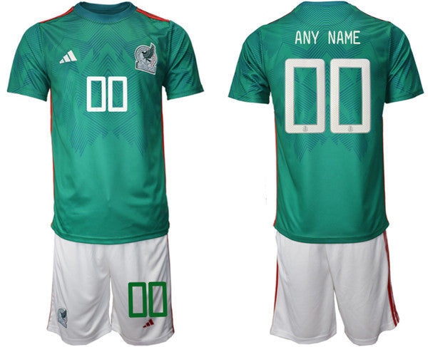 Custom Mexico National Team green Home jersey