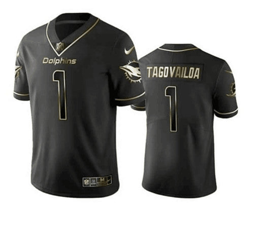 Tua Tagovailoa Miami Dolphins black jersey