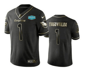 Tua Tagovailoa Miami Dolphins black jersey