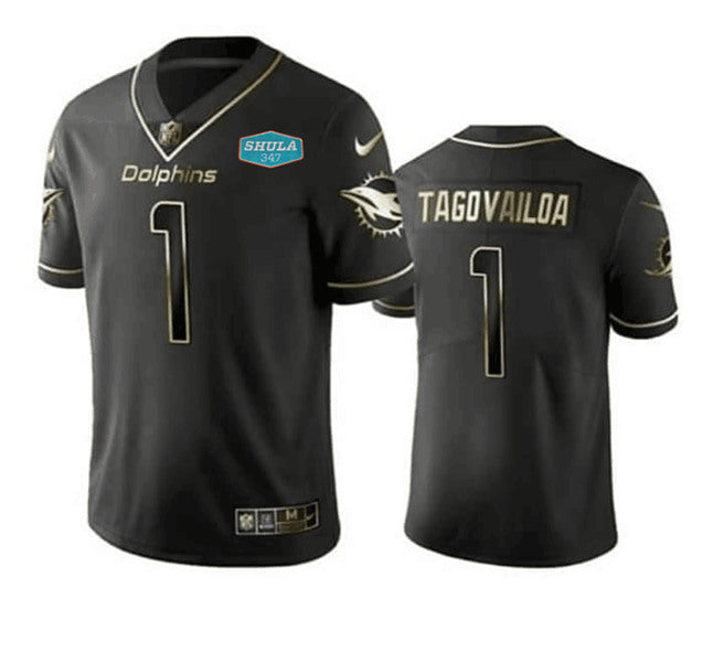 Tua Tagovailoa Miami Dolphins black jersey