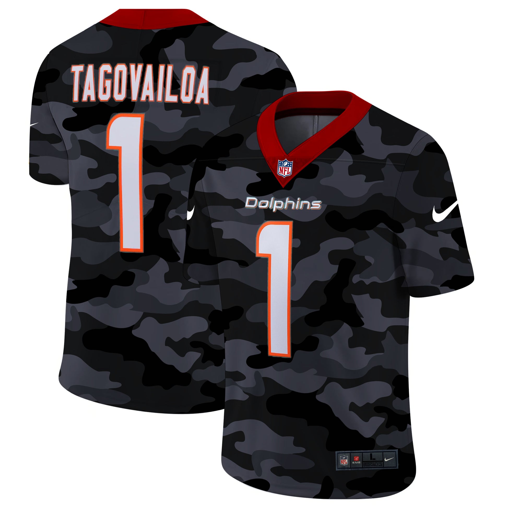 Tua Tagovailoa Miami Dolphins camo Camo jersey