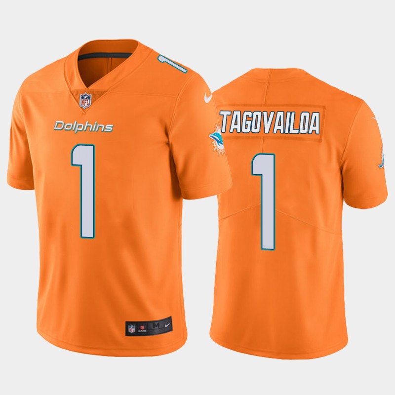 Tua Tagovailoa Miami Dolphins orange Color Rush jersey