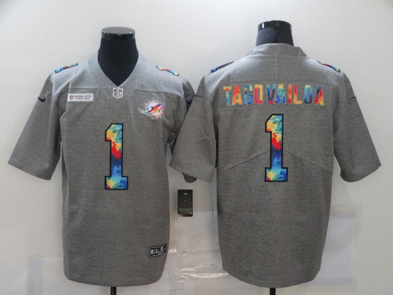 Tua Tagovailoa Miami Dolphins aqua jersey