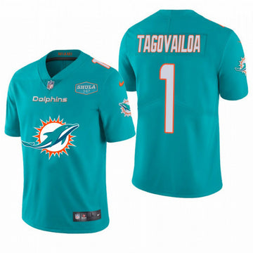 Tua Tagovailoa Miami Dolphins aqua jersey