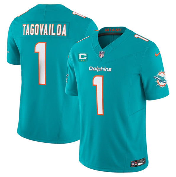 Tua Tagovailoa Miami Dolphins aqua FUSE jersey