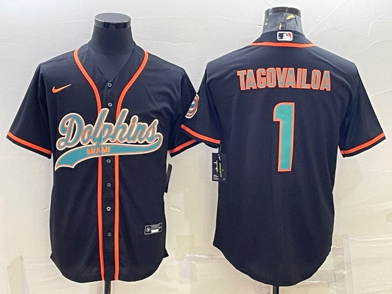 Tua Tagovailoa Miami Dolphins black jersey