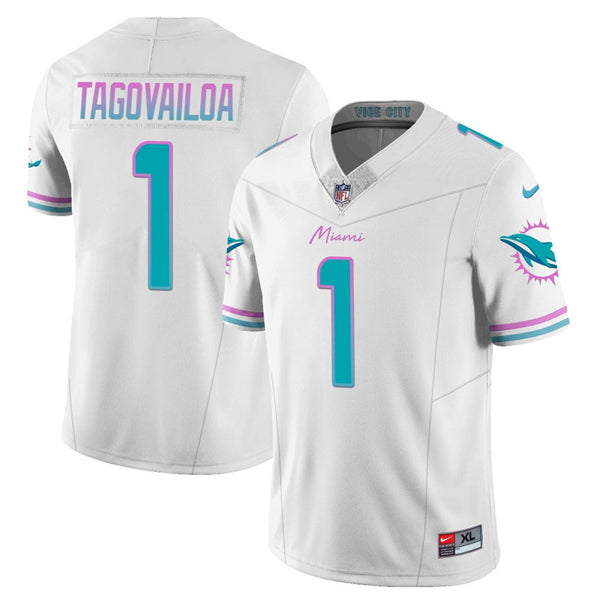 Tua Tagovailoa Miami Dolphins white FUSE jersey