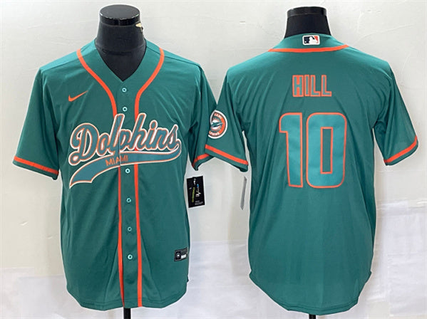 Tyreek Hill Miami Dolphins aqua jersey