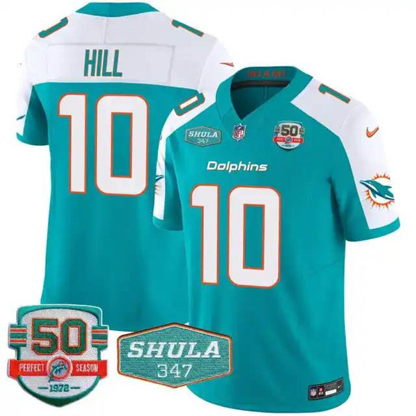 Tyreek Hill Miami Dolphins aqua FUSE jersey