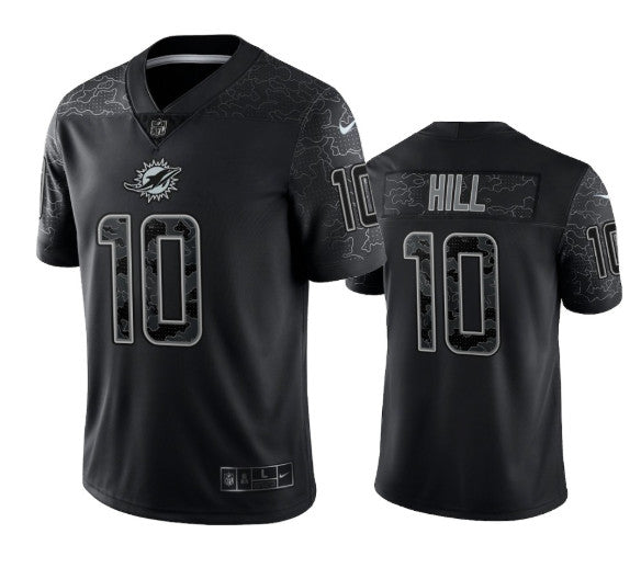 Tyreek Hill Miami Dolphins black jersey