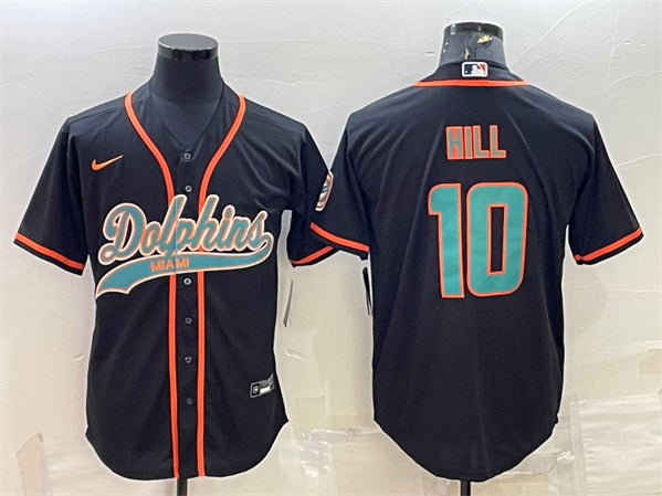 Tyreek Hill Miami Dolphins black jersey